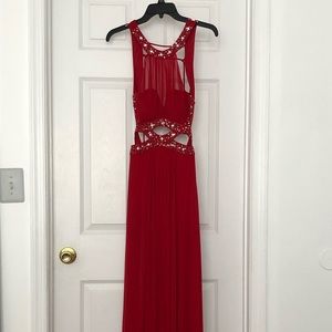 Windsor Backless Prom Dress with Halter neckline